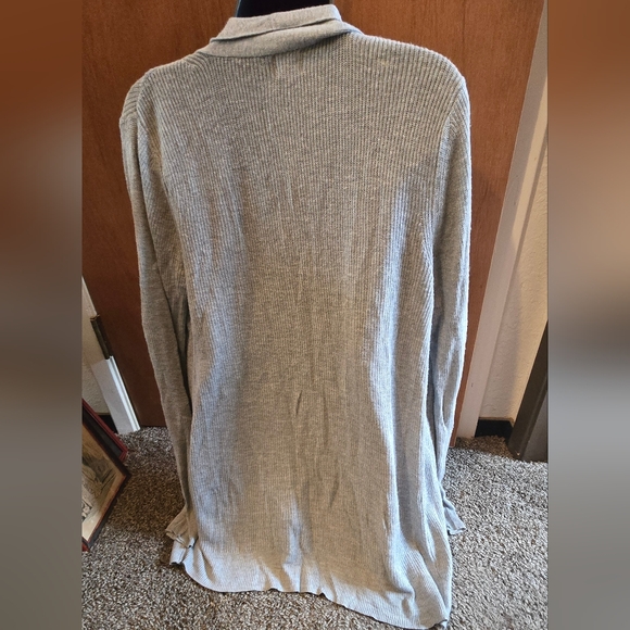 A New Day Gray NWOT lightweight Open Front Cardigan SzM - Picture 6 of 8
